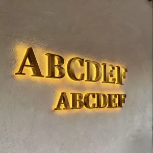 High Quality Rebow 3D Backlit Frontlit LED Channel Letters Outdoor Waterproof Acrylic Signs Restaurant Bar Storefront