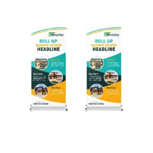 High Quality Roll Up Display Banners Easy to Assemble Ideal for Trade Shows and Branding