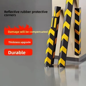 High Quality Rubber Corner Guards Anti-Collision Strips Engineer Grade for Parking Lot and Garage Edges
