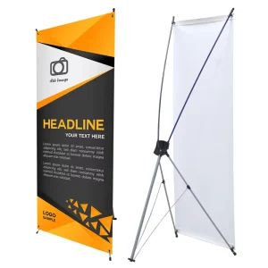 High Quality Stand Banner Custom X Stand Banner XBanner Trade Show Display Stand Digital Printing X Banner for Expo