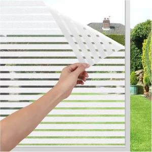 High Quality Static Cling Privacy Window Film 3D Laser Color Pattern Decorative Glass Sticker