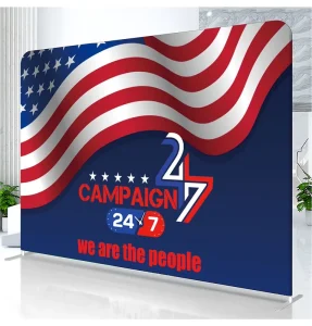 High Quality Tension Fabric Display Collapsible Backdrop Display Show Advertising Exhibition Pop up Banner
