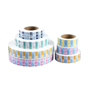 High Quality Waterproof Eco friendly Glossy Lamination Custom Brand Logo Self Adhesive Label Stickers Heart Shape CMYK Pantone