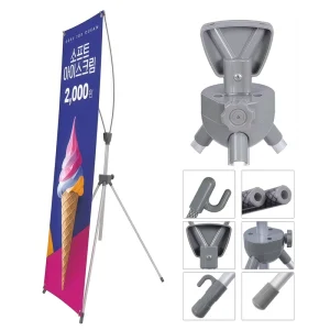High Quality X Banner Stand Empty Frame Bulk 60*160cm / 80*180cm / 120*200cm Advertising Companies Iron X Stands