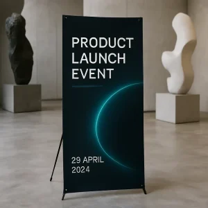 High Quality X Stand Banner Advertising 80x180cm Iron Tripod X Banner Stand