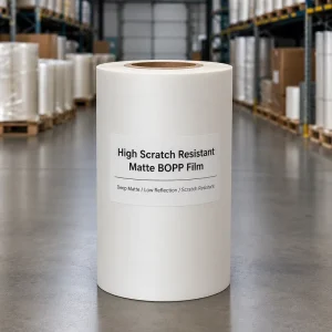 High Scratch Resistant BOPP Film Matte Vs Glossy Wear Resistant Anti Scratch Thermal Lamination Film for Box Packaging
