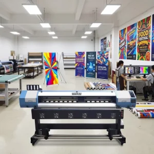 High Speed 1.8m 6ft Eco Solvent Printer 71 Inch Large Format Inkjet Printer for Outdoor Indoor Advertising Vinyl Banner Sticker