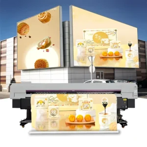 High Stability Eco Solvent Printer 2-8mm Stepless Adjustable Sublimation Ink Pigment Printer 3.2M