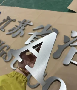 High Strength 3D Stainless Steel Letters Durable Metal Logo for Industrial Office Hotels Schools Parks