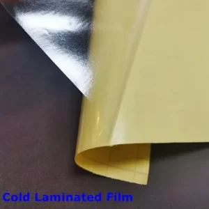 High Tack Yellow Adhesive Backing Cold Lamination Film Glossy Matte for Posters Photos & Maps Custom Sizes