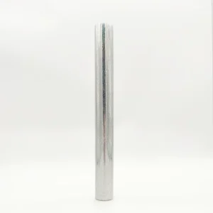 High Temperature Resistance PET Holographic Heat Transfer Foil Overlay 18um Thickness 1.4 1.5m Width for Textile Fabric