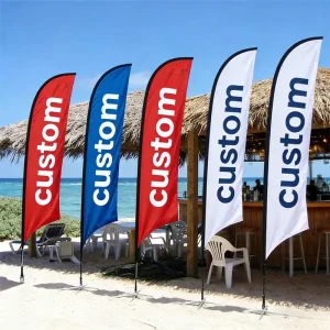 High Visibility Pennant Teardrop Banner Flag Double Sided Custom Logo Eco Friendly Sports Tournaments Event Free Design