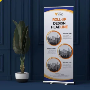 High Visibility Roll up Banner for Charity Gala