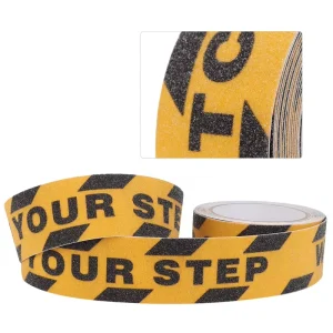 High Visibility Twill Vinyl Anti Slip Warning Tape Wear Resistant Floor Decals for Stairs Ramps and Ladders Edge Safety Marking