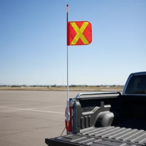 High Warning LED Safety Whip Flag High Strength Warning Flag Suitable For ATV UTV Offroad Truck