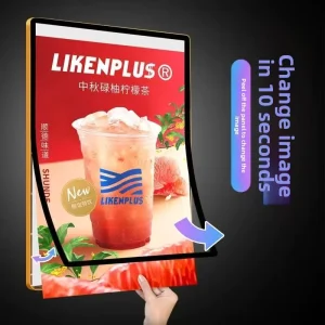 High brightness Rectangular Light Box Ultra thin Aluminum Frame Magnetic Poster Display Advertising Light Box