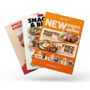 High quality Large sized Custom made Art Digital Printed Film Laminated Promotional Posters for Commercial Stores