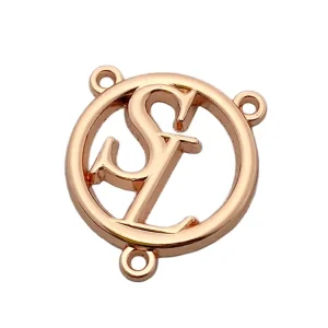 Hollow Design Abaya Logo Clothing Sewing Label Rose Gold Brand Name Metal Tags Plate for Bikini