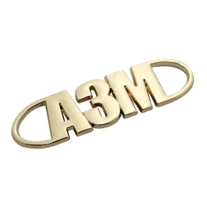 Hollow Letters Garment Accessories Custom Zinc Alloy Metal Name Tags Gold Plated Labels With Company Logos