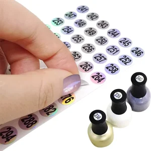 Hologram Alphanumeric Glitter Sticker Customized Color Shape for Promotion Supermarket Grocery Packaging Digital