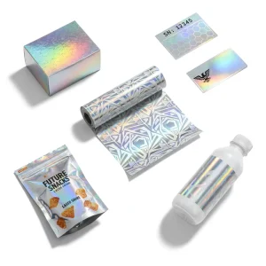 Holographic BOPP Film Thermal Lamination Film Laser Rainbow Soft Touch Anti Scratch Glossy Box Cake Box Packaging Printing