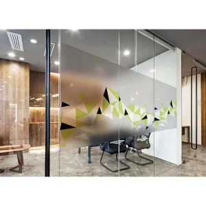 Home Glass Decor Privacy Film Self Adhesive Frosted Glass Door Window Stickers Film Custom Frosted Glass Graphic Film