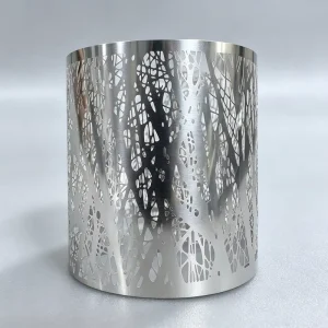 Home Interior Decoration Premium Stainless Steel Metal Lampshade Hollow Out Round Cylinder Design for Modern Lighting