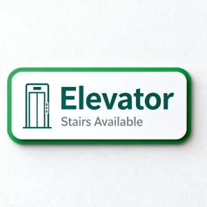 Hospital Elevator Directory Sign with Floor Specific Department Lis for Easy Navigation