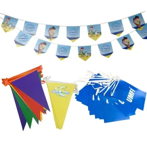 Hot Custom Logo Printed String Bunting Flags Custom 5 Meter Lengths Of Bunting Pennant Flags String Bunting