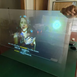 Hot Sales Holographic Rear Projection Film 3d Hologram Glass Advertising