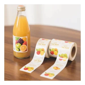 Hot Sell Water Proof Round Transparent PET PVC Adhesive Sticker