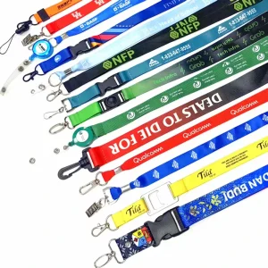 Hot Selling Model Lanyard Eco Friendly Polyester Badge Holder Detachable Lobster Claw Lanyard Sublimation Printing Back School