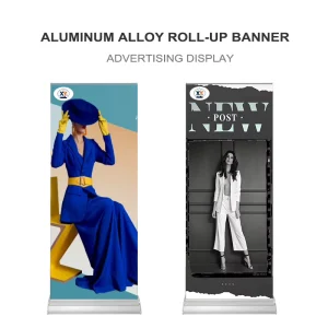 Hot Selling Plastic Steel & Aluminum Roll up Banner Stand High Quality Retractable Advertising Display Backdrop Stand