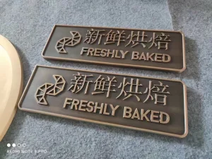 Hotel 0-9 Number Digits LED Brass Stainless Steel Wall Signage for Indoor Use