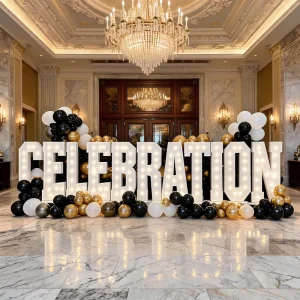 Hotel Entrance Multi Function Event Hall One Stop Custom Waterproof Giant Bulb LED Marquee Letters Decor