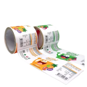 Household Barcode Adhesive Paper Rectangular Printed Labels for Pillow Use