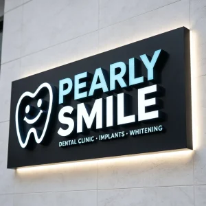 IP65 Front Lit Aluminum LED Channel Letters 3D Acrylic Illuminated Sign Custom Led Sign Dental Clinic Shop Sign Led