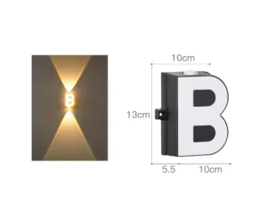 IP65 Waterproof Outdoor LED Wall Lamp for Garden Villa Courtyard Modern Design