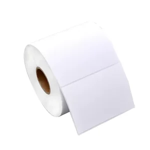 ISO Certified Eco Friendly Flexo Removable Waterproof Oil Proof Barcode Labels Rectangular Label Custom Design Stickers
