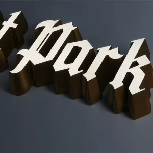 Illuminate 3D Printed Customized Stainless Steel Acrylic LED Lighted Letter Sign for Car Taxi Decoration