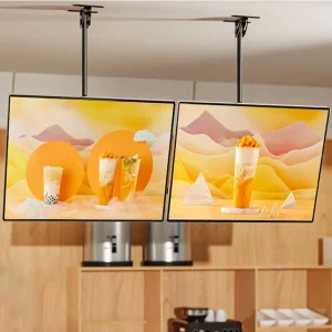 Illuminated Ultra Super Thin Slim LED Floating Light Box LED Menu Board Magnetic Light Box Ceiling Hanging for Restaurant Shop