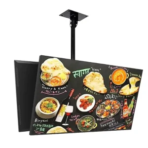 Illumination Ultra Super Thin Slim LED Light Box LCD Menu Board Magnetic Light Box for Restaurant Shop Menu Screen