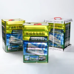 Imported Formula Flex Banner Special Glue High Strength Anti Aging Low Smell Adhesive for Advertising Cloth Signboard