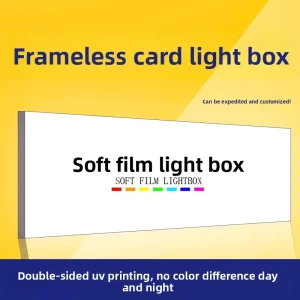 In Stock Fast Ship Soft Film Aluminum Alloy Light Box Fabric Advertising Sign Storefront Wall Mounted LED Display