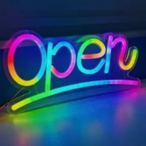 In Stock Luces LED Neon Letters Commercial Personal Use Mall Decorations Weddings Open Rainbow Advertising Lighting