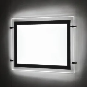Indoor A4 A3 Crystal Light Pocket Sign Transparency Window Display LED Magnetic Acrylic Light Box