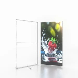 Indoor Backlit Trade Show Display Walls Illuminated SEG Portable Backwall LED Advertising Light Box Fabric Tool Free