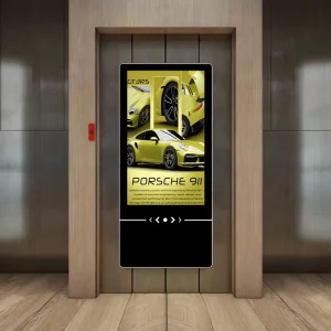 Indoor Elevator LCD Advertising Display Wall Mounted Digital Signage for Shopping Mall with Text SDK Function