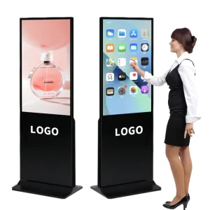 Indoor Floor Standing Digital Signage Display with Animation Support for Elevator Use Cloud Based CMS