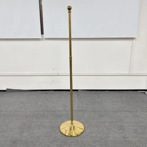 Indoor Hall Pennant Flag 2m 2.6m 3m Floor Aluminum Telescopic Flagpole Base Office Waterproof Portable